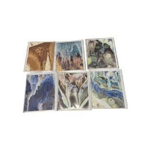 Set of 6 X Artist Blank Notecards 4.25" X 5.5" - Thank You Notes - All Occasion